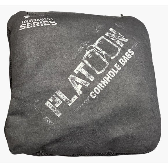 5 Platoon Series Cornhole Tournament Bags American Flag Skull Design Gray - Picture 6 of 8